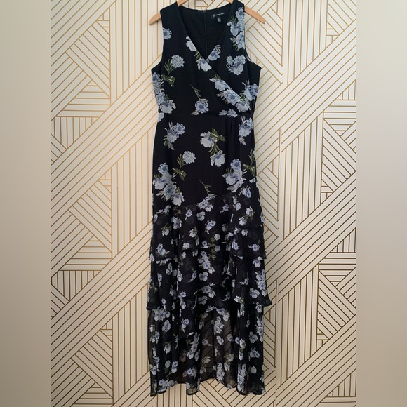 INC International Concepts Floral Tiered layered layers Maxi crossover Dress 10 - Picture 4 of 14